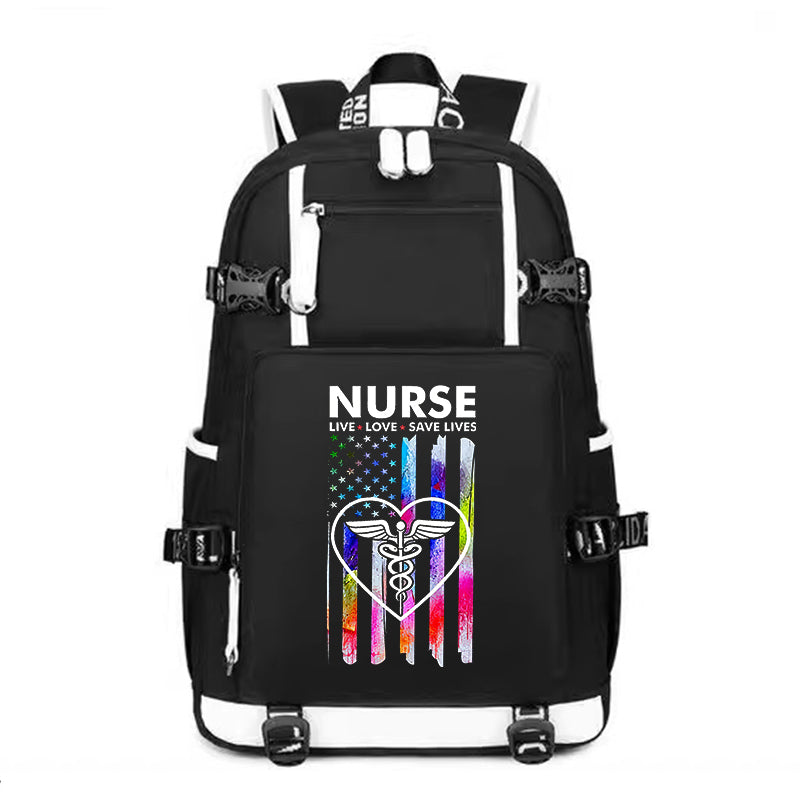 Nurse Flag Backpack