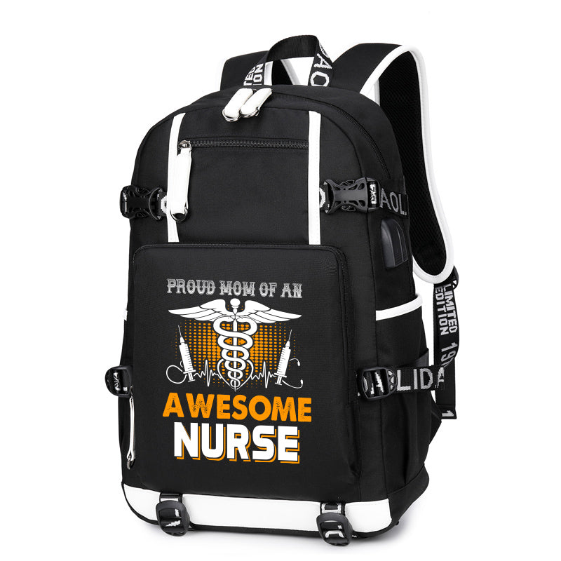 Mom Of A Nurse Backpack