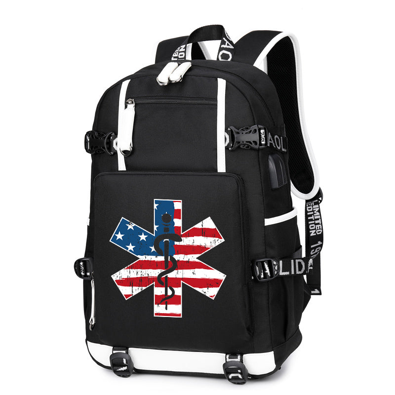 Nurse US Flag Backpack