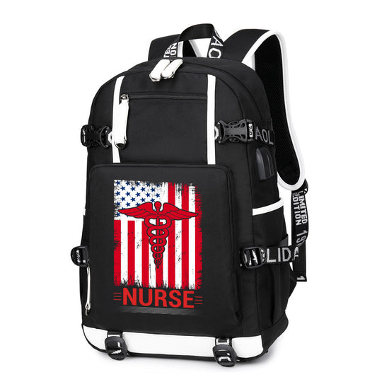 Nurse Flag Backpack