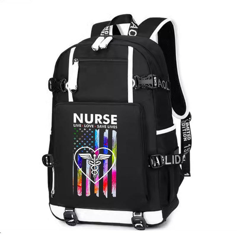 Nurse Flag Backpack