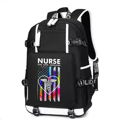 Nurse Flag Backpack