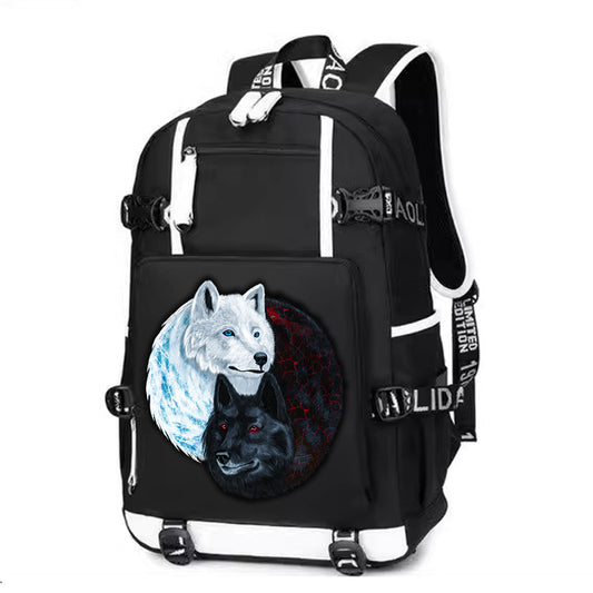 Wolves Yingyang Backpack