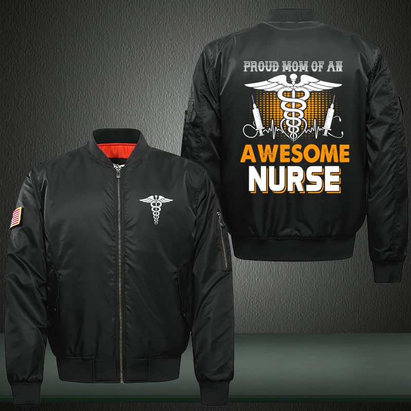 Mom Of A Nurse Bomber Jacket