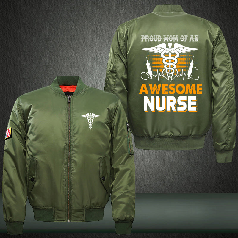 Mom Of A Nurse Bomber Jacket