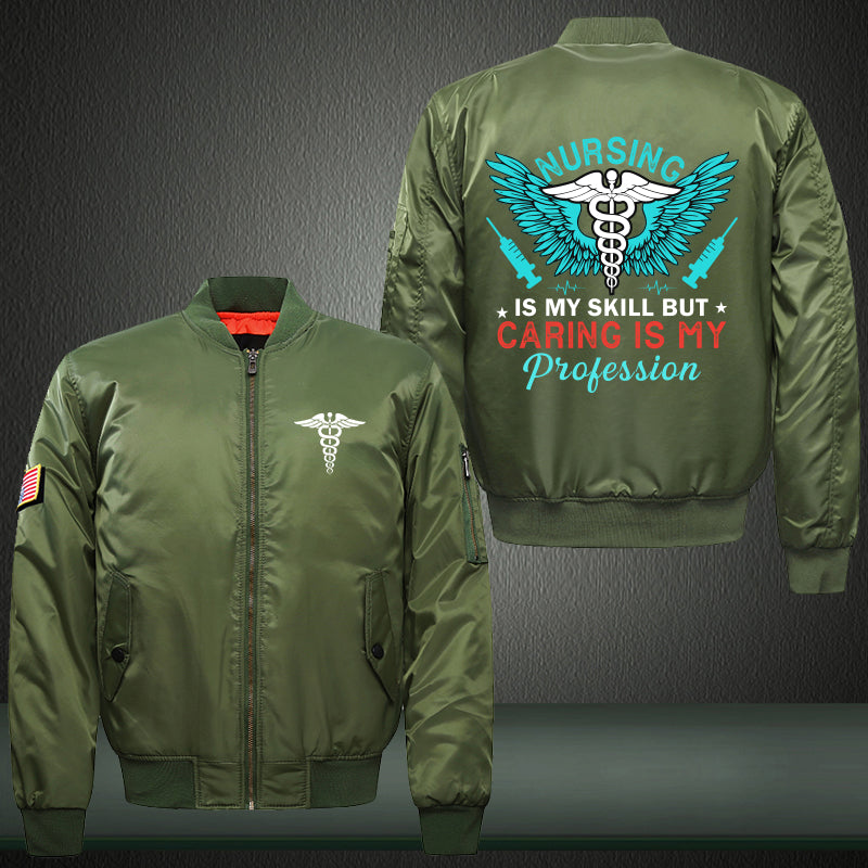 Caring Nurse Bomber Jacket