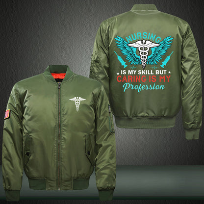 Caring Nurse Bomber Jacket