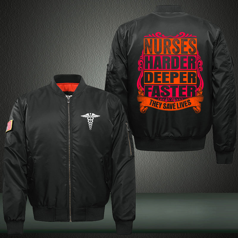 Nurse Saves Lives Bomber Jacket