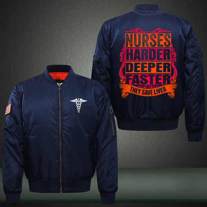 Nurse Saves Lives Bomber Jacket