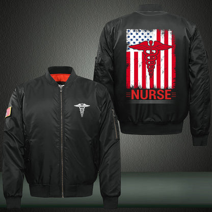 Nurse Flag Bomber Jacket