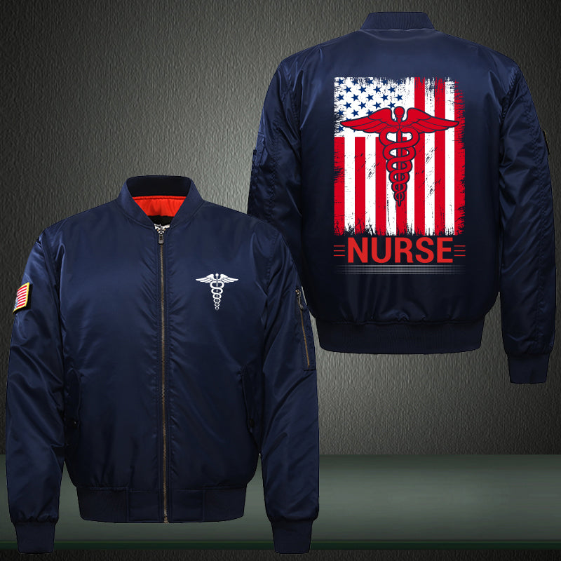 Nurse Flag Bomber Jacket