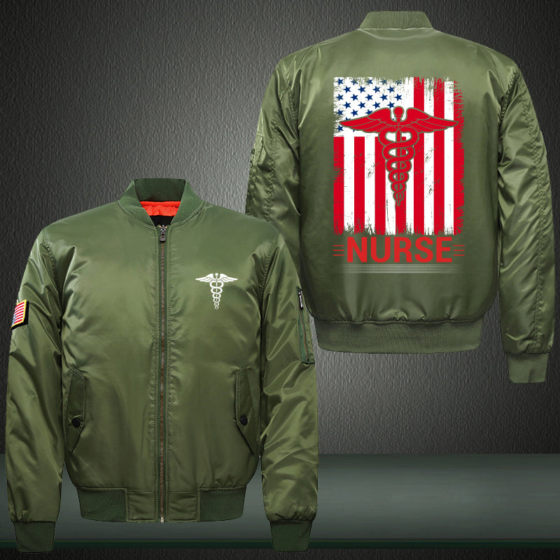 Nurse Flag Bomber Jacket