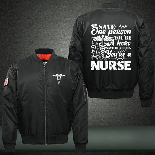 Nurse Saves Bomber Jacket