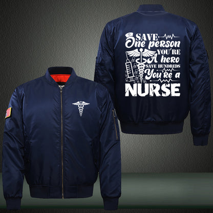 Nurse Saves Bomber Jacket