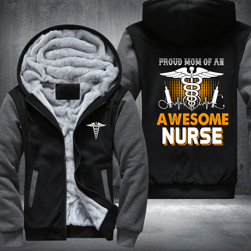 Mom Of A Nurse Fleece Jacket