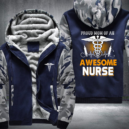 Mom Of A Nurse Fleece Jacket