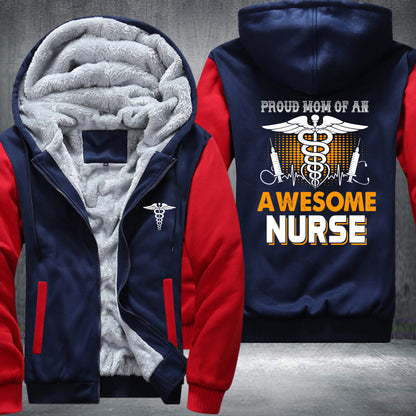 Mom Of A Nurse Fleece Jacket