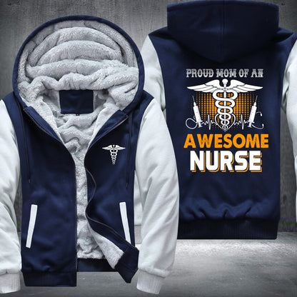 Mom Of A Nurse Fleece Jacket