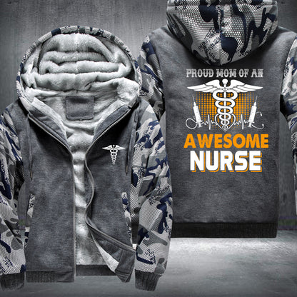 Mom Of A Nurse Fleece Jacket