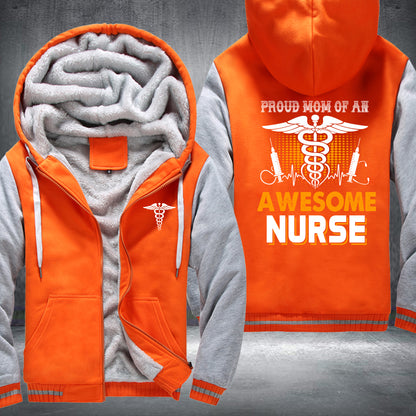 Mom Of A Nurse Fleece Jacket