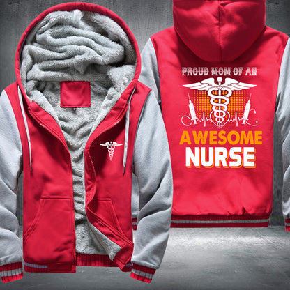 Mom Of A Nurse Fleece Jacket