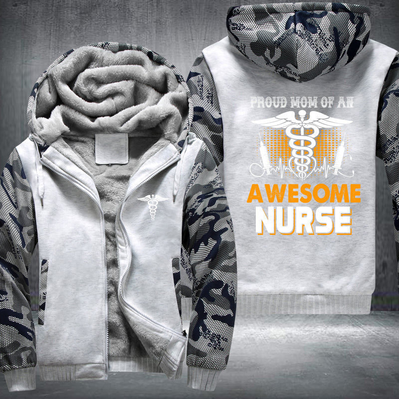 Mom Of A Nurse Fleece Jacket