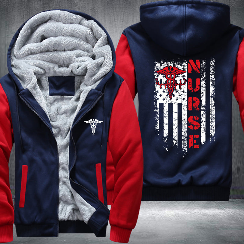 Nurse Flag Fleece Jacket