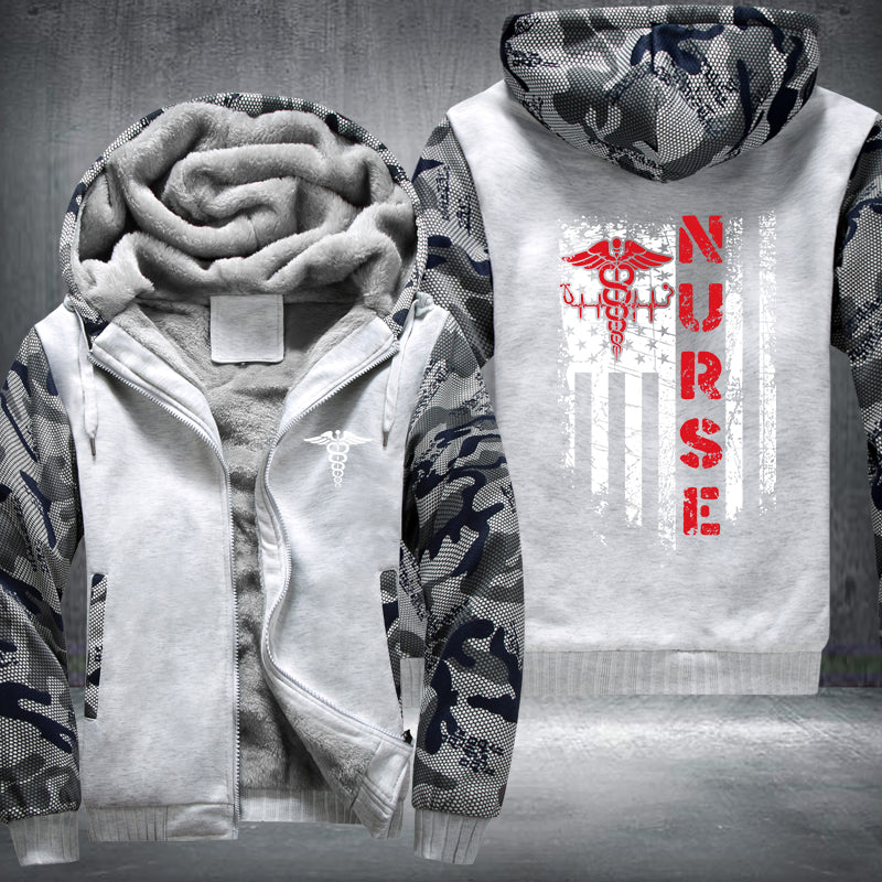 Nurse Flag Fleece Jacket