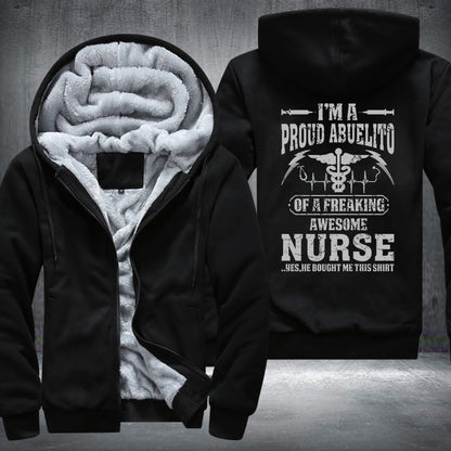 Proud Nurse Fleece Jacket