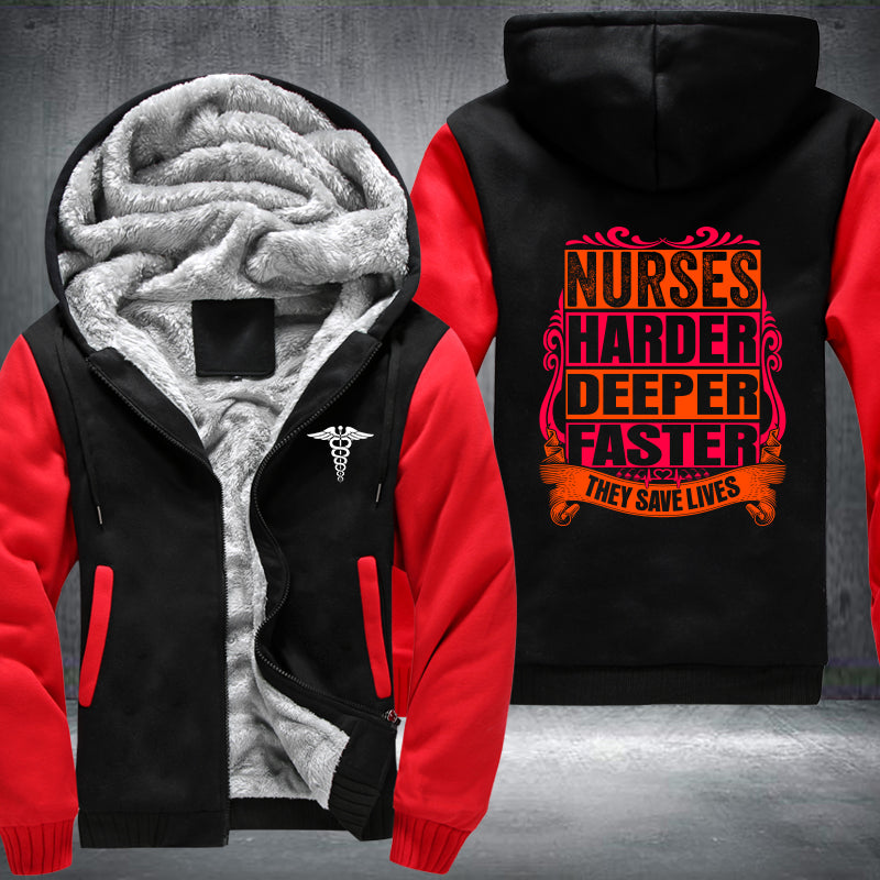 Nurse Saves Lives Fleece Jacket