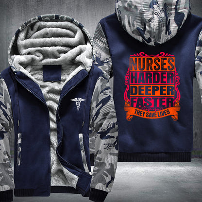 Nurse Saves Lives Fleece Jacket