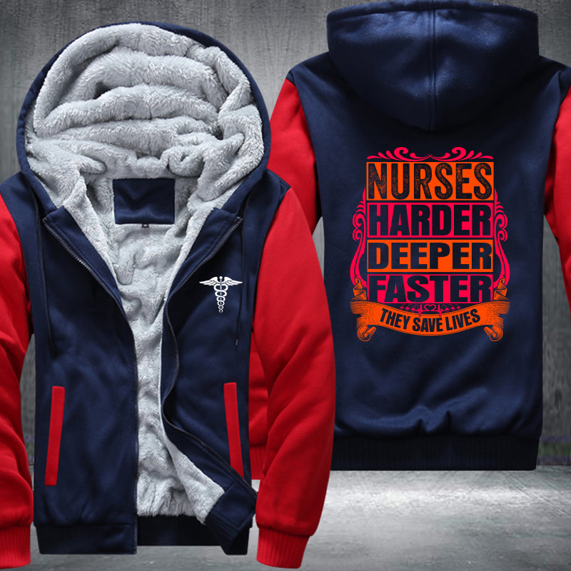 Nurse Saves Lives Fleece Jacket