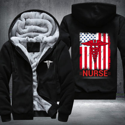 Nurse Flag Fleece Jacket