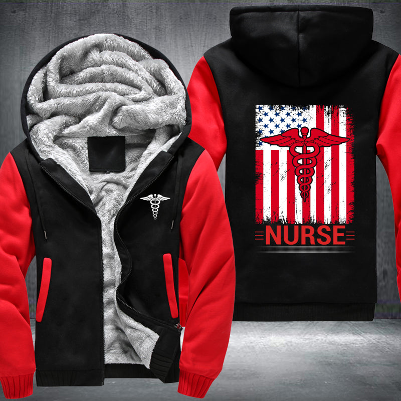 Nurse Flag Fleece Jacket