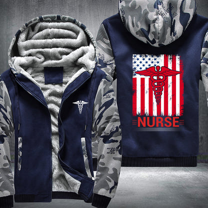 Nurse Flag Fleece Jacket