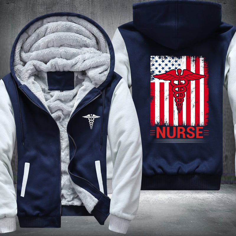 Nurse Flag Fleece Jacket