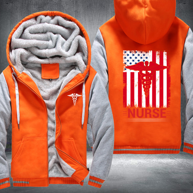 Nurse Flag Fleece Jacket