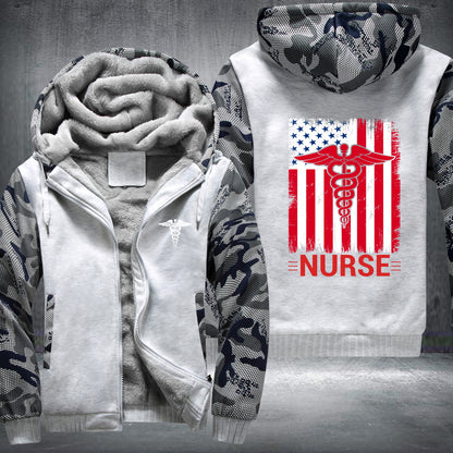 Nurse Flag Fleece Jacket