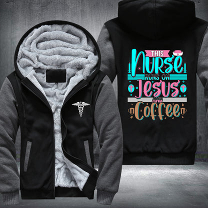 Nurse Coffee Jesus Fleece Jacket