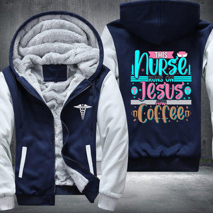 Nurse Coffee Jesus Fleece Jacket