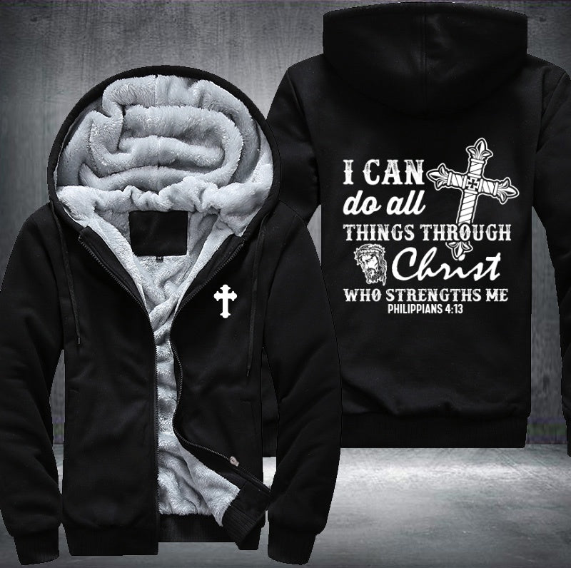 Christ who strengths me Fleece Jacket