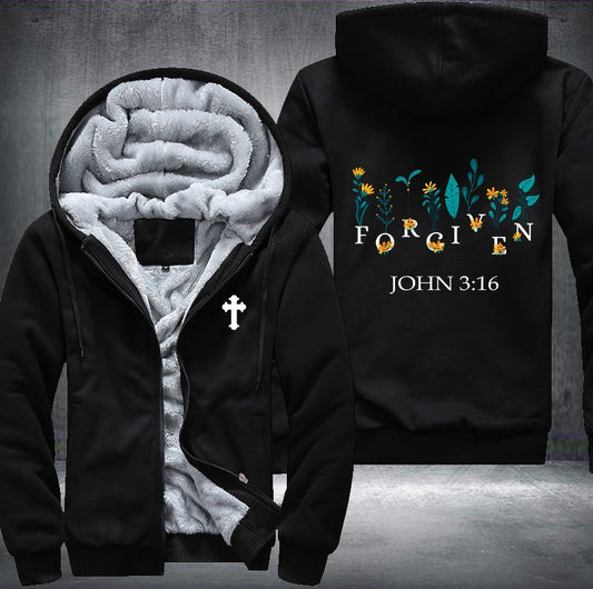 Forgiven John 3:16 Fleece Jacket