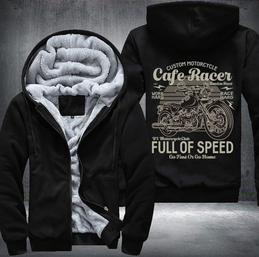 motorcycle cafe racer Fleece Jacket