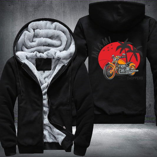 Miami motorcycle Fleece Jacket