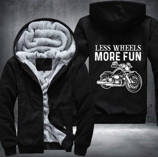 Less wheels more fun Fleece Jacket