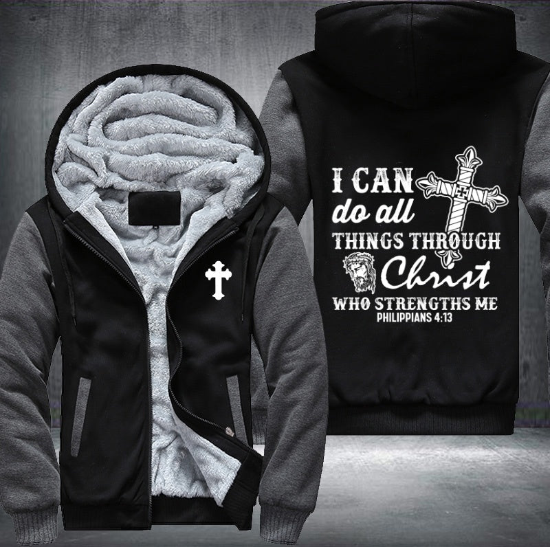 Christ who strengths me Fleece Jacket