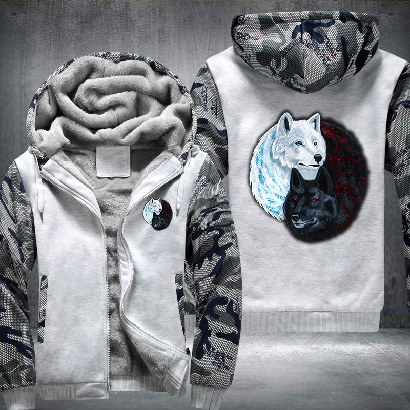 Yin and yang wolf sales hoodie