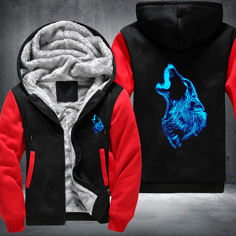 Wolf hotsell fleece hoodie