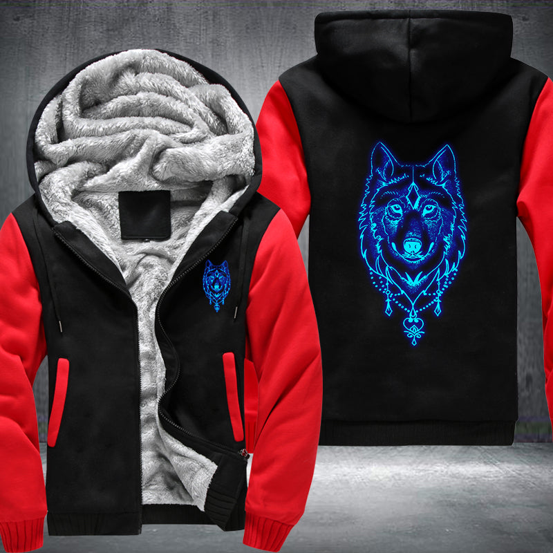 Wolf best sale head hoodie