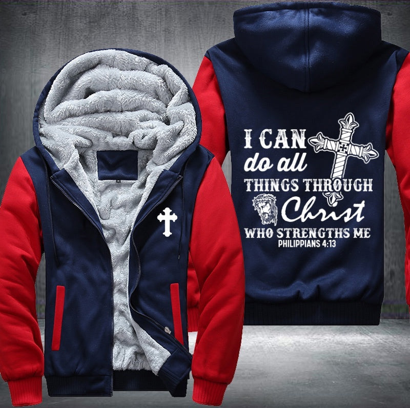 Christ who strengths me Fleece Jacket